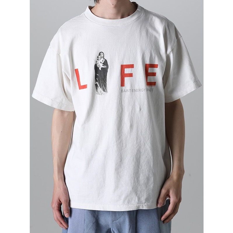 C3SG Saint Michael life fun popular cotton short sleeve High Street casual loose couple T-shirt for men and women