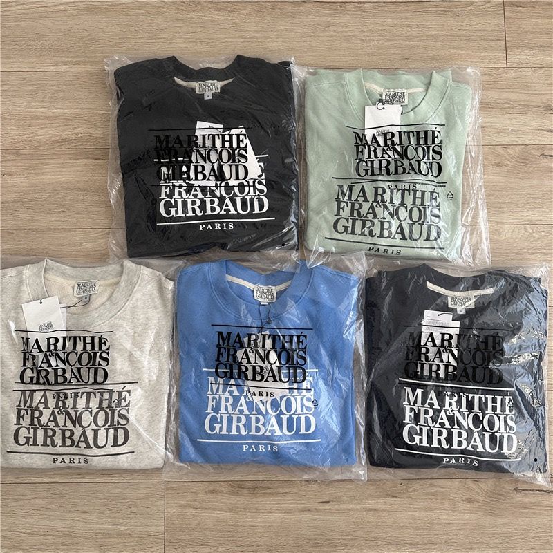 LICC super hot marithe ins letter printing autumn new casual all-match simple couple top loose sweater