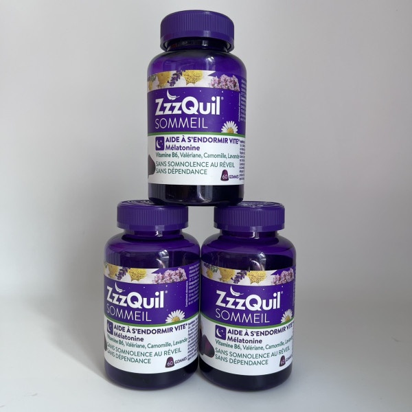 Kẹo Ngủ Vicks ZzzQuil Sleep Gummies Hỗ Trợ Ngủ Ngon 60 Viên