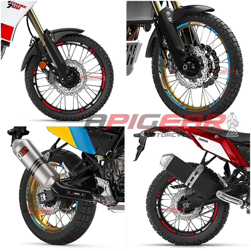 Phù Hợp Miếng Dán Viền Bánh Xe Phản Quang 57cm Chống Thấm Nước Dành Cho Xe yamaha tenere700