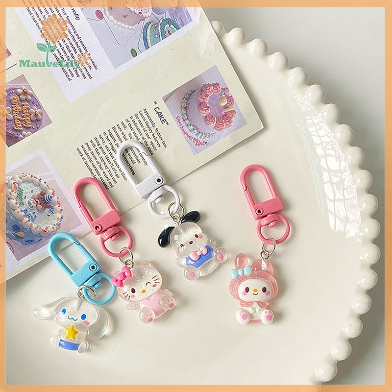 Lily sanrio Móc Chìa Khóa Xe Hơi Họa Tiết Hoạt Hình my melody Dễ Thương