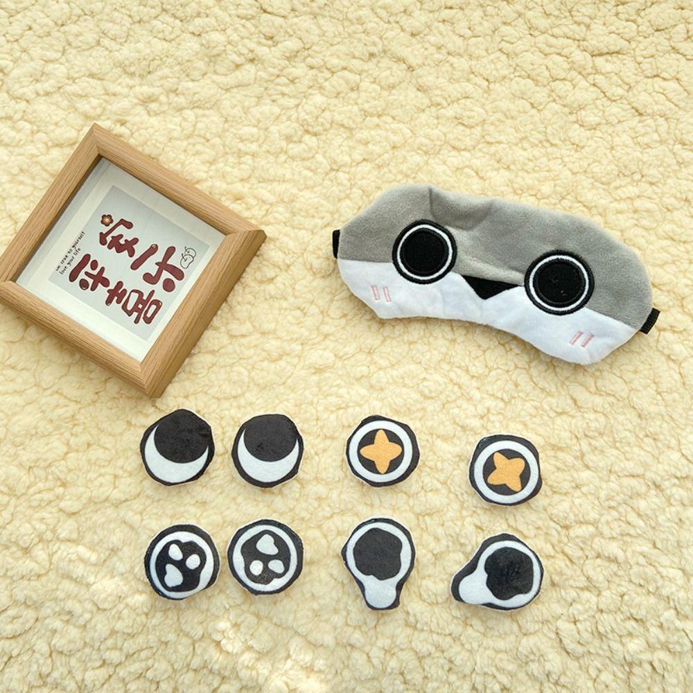 Đồ chơi nhồi bông MMULCK mềm mại hình động vật biển sacabambaspis đeo mặt nạ mắt