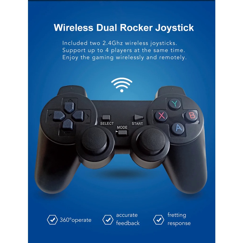 Bộ Điều Khiển Trò Chơi Điện Tử Không Dây mini m8 10000 Trò Chơi 64gb 4g wifi 4k Cho ps1 gba cp1 android tv tpzq