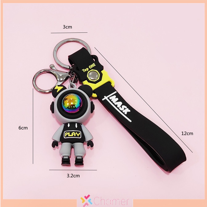 Móc Khóa Hình Gấu / Phi Hành Gia / Gấu Bông Hoạt Hình Dễ Thương Trang Trí Túi Xách / Xe Hơi