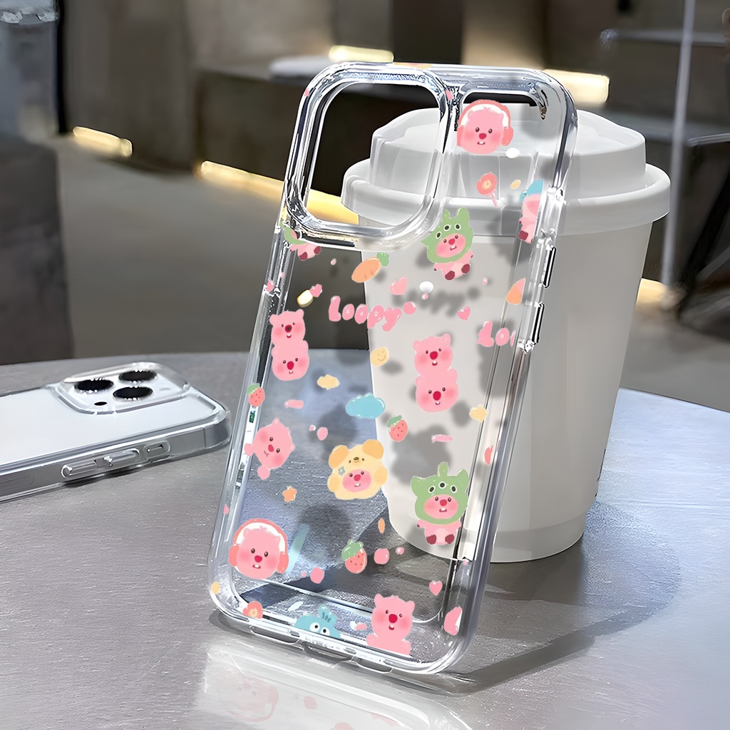 Ốp lưng Trong Suốt In Cute LOOPY cho iphone 11 iphone xr / 6s / 6s / 7 / 8 / 6 plus / 7 plus / 8 plus / x / xs / 6s plus / 6 plus13 / 14 / 14promax / 12promax / 13promax / 11Promax / 12pro / 11Promax / 11Pro