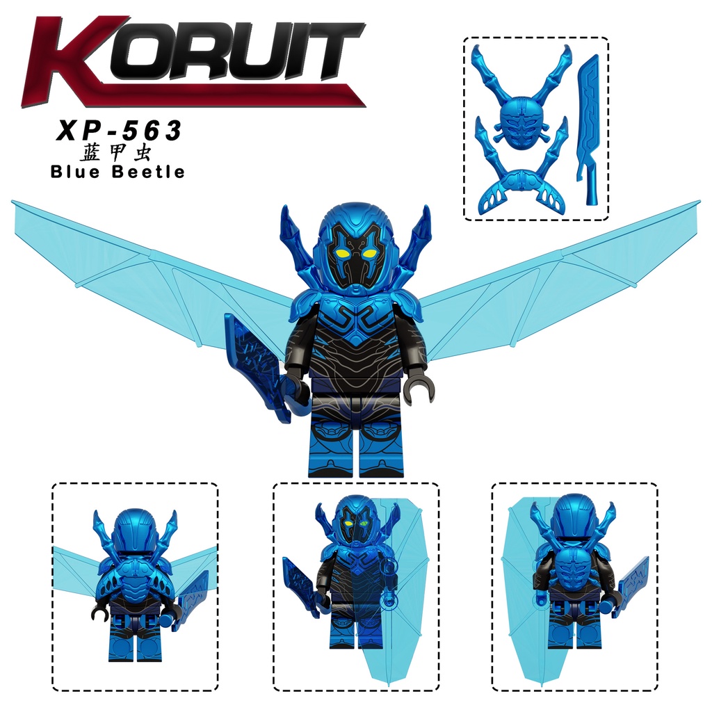 Mô Hình Đồ Chơi Lego xp563 marvel heroes blue beetle