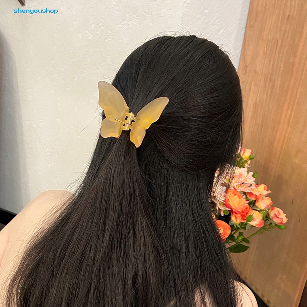 Kẹp Tóc Hình Bướm / Răng Chéo Thanh Lịch Thời Trang
