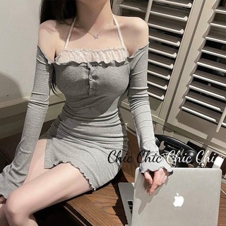 Chic Chic váy nữ Đầm Body Cho thời váy Cute Fashion Hàn Phong xu hướng WLQ2393HHG 42Z231017