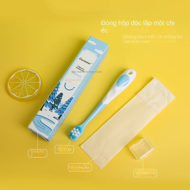 Bàn Chải Đánh Răng Đầu Nhỏ Lông Mềm Cho Bé 3-6 - 12 Tuổi 4tbv