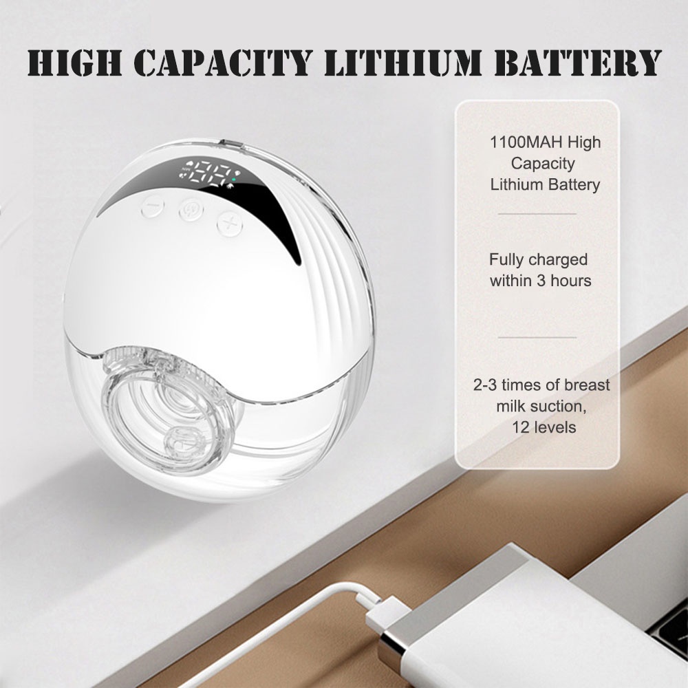 Máy Hút Sữa Mẹ Tự Động 4 Chế Độ Bằng Silicon Có Thể Sạc Lại Cho Du Lịch Ngoài Trời