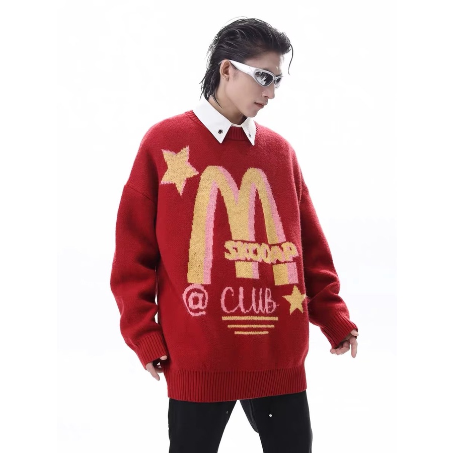 Áo sweater Dệt Kim Tay Dài Cổ Tròn Thiết Kế Đơn Giản Thời Trang Thu Đông Mới 2023 Cho Nam Và Nữ