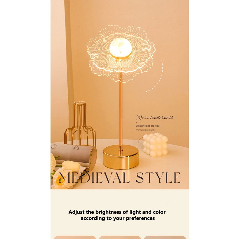 Đèn Ngủ Để Bàn Hình Bướm Sang Trọng