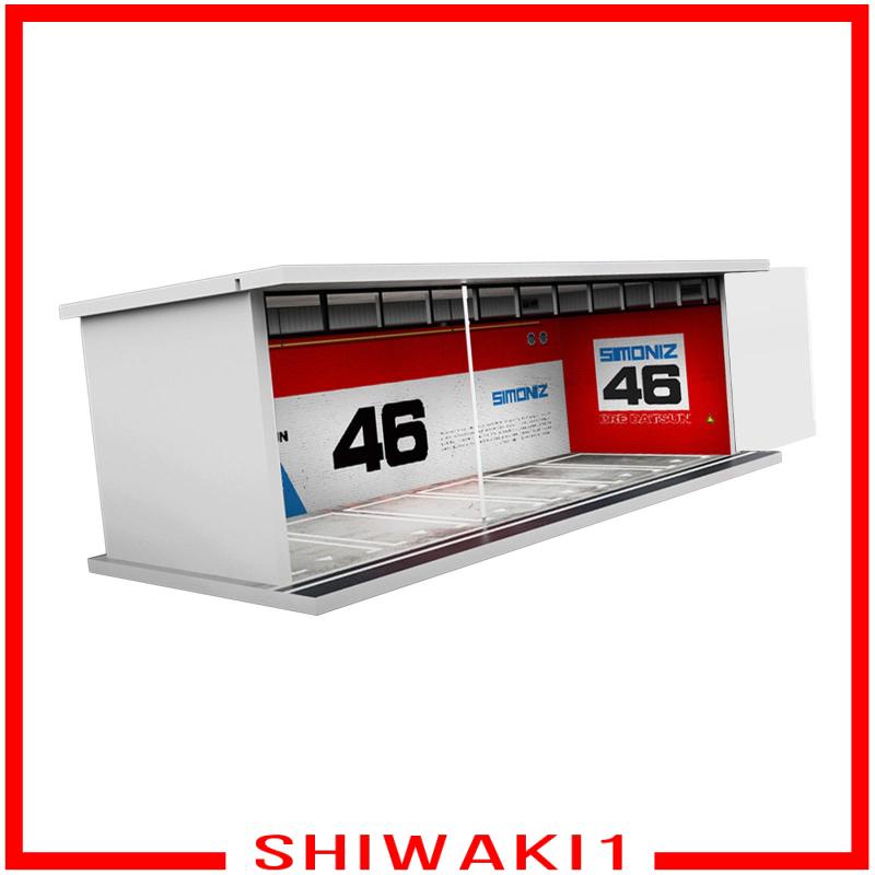 Hộp Trưng Bày Mô Hình Xe Hơi 1 / 64 Kèm Giá Đỡ Trưng Bày Và Đèn Chiếu Sáng