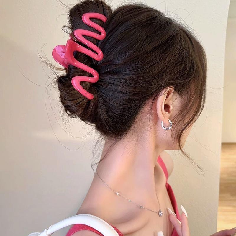 Kẹp Tóc Nhựa Hình Ngôi Sao / Trái Tim Màu Sắc Ngọt Ngào Thời Trang Cho Nữ CHLINS