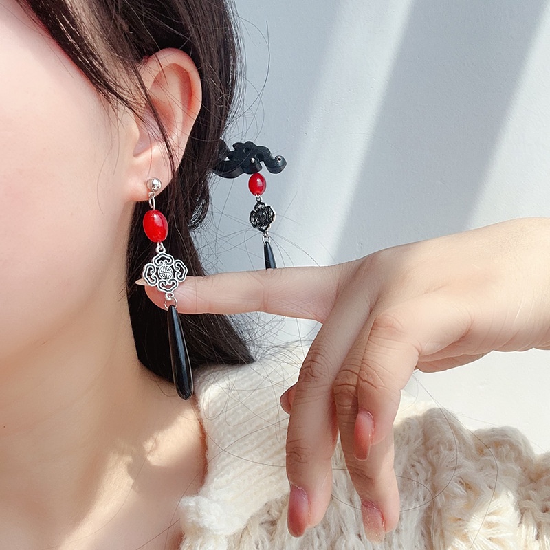 Trâm Cài Tóc Màu Đen Phong Cách retro Mùa Thu Mới 2023