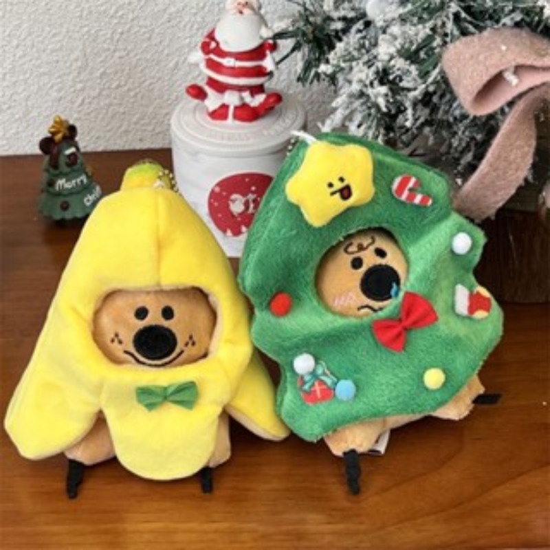 Móc Khóa Hình Gấu Koala / Thỏ / Ớt Nhồi Bông 10cm Dễ Thương