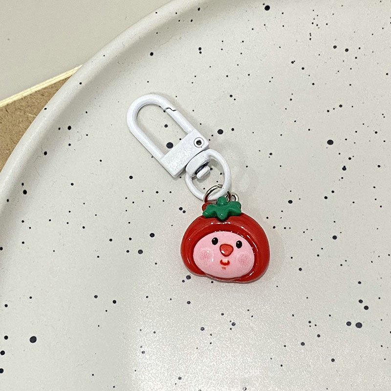 Móc Khóa Hình Vòng Lặp Nhỏ Màu Hồng Dễ Thương Dùng Làm Quà Tặng Cho Bạn Gái / Balo