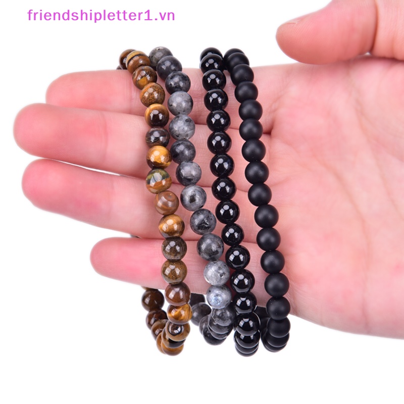 Vòng Tay Chuỗi Hạt Đá Mắt Hổ Tự Nhiên Thời Trang Cho Nam.