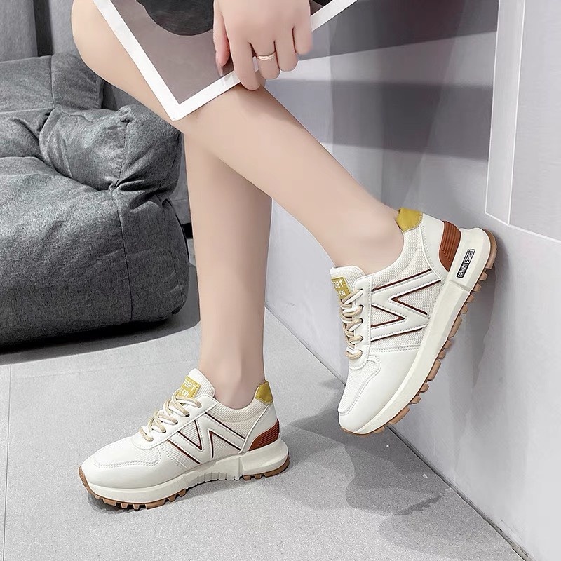 Giày Thể Thao Nữ Cao Cấp ARUKI Phối Màu Cá Tính - N337