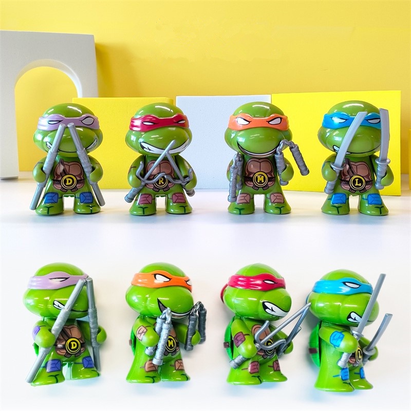 Bộ 4 Mô Hình Nhân Vật ninja Rùa raphael donatello