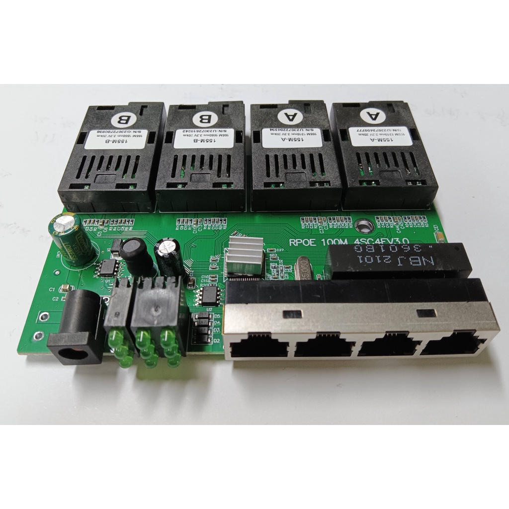 Dây Cáp Mạng 2 / 4 rj45 4 sc 10 / 100m pcba