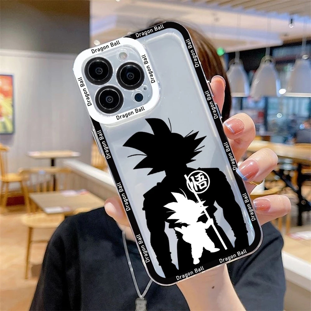 Ốp lưng iPhone Cạnh Vuông Samsung Xiaomi Oppo Goku Dragon Ball 7 viên ngọc rồng manga anime