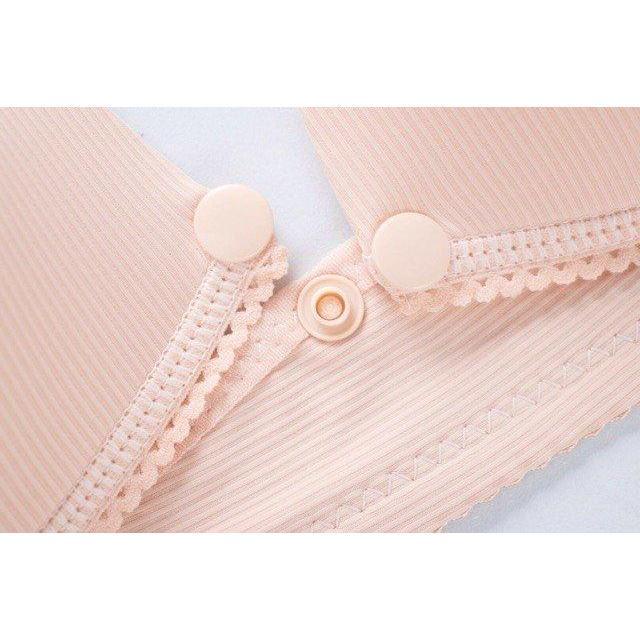 Áo lót bầu và cho con bú AL419 Áo lót lụa tăm mềm mịn Áo lót sau sinh su đúc bigsize không gọng chống chảy xệ TIRA MAMA