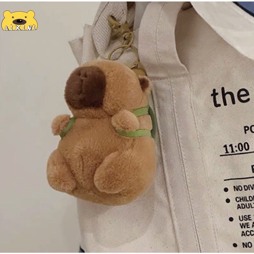 Aio Móc Khóa Hình capybara Nhồi Bông Đáng Yêu