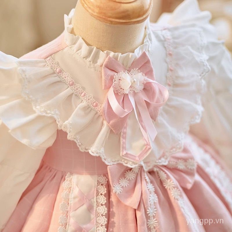 Hàng Mới Về Đầm lolita Thời Trang Thu Đông 2023 Dễ Thương Cho Bé Gái