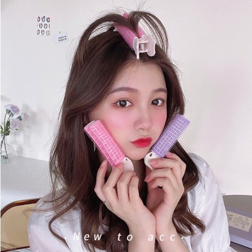 Kẹp phồng chân tóc mái iLita - Lô uốn tự dính mái bay nữ đẹp phong cách Hàn Quốc cuốn tóc đủ size to nhỏ (Combo 2)