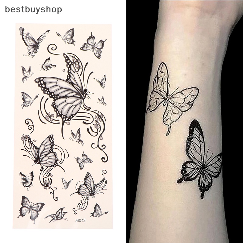 1 Hình Xăm Dán Tạm Thời Chống Nước Hình Hoa Hồng Độc Đáo Mới