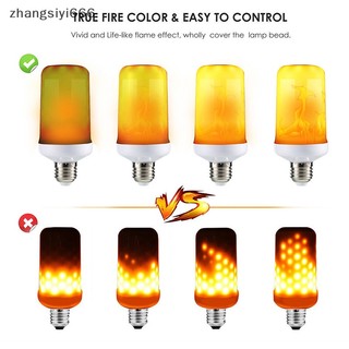 Bóng Đèn led e27 5w 4 Chế Độ Hiệu Ứng Ngọn Lửa Trang Trí Không Gian