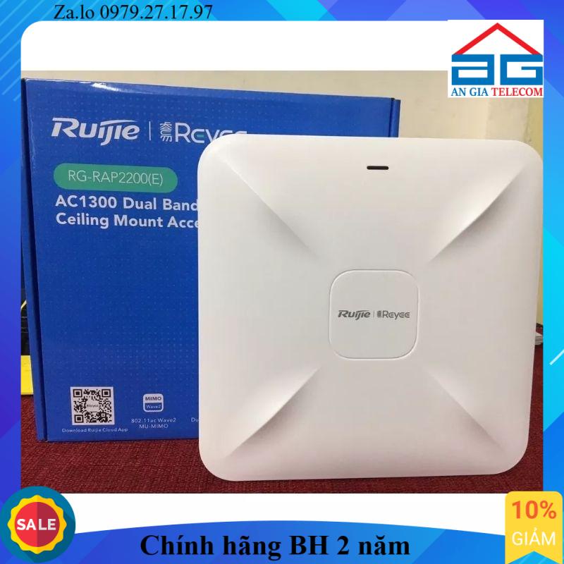 Bộ phát WiFi Router Ruijie ốp trần 2200E gigabit| Bộ phát WiFi Router Ruijie ốp trần 2200E 1GB (chính hãng)