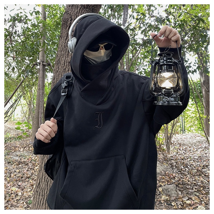 Áo hoodie  Ninja áo khoác oversize cổ cao