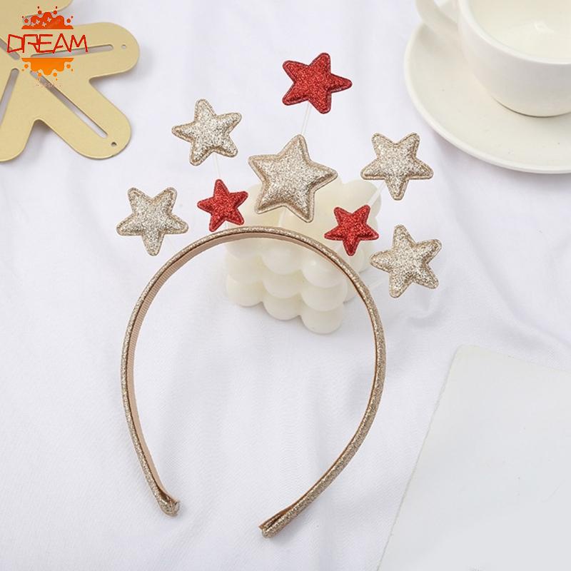 Băng Đô Cài Tóc Ngôi Sao Năm Cánh Lấp Lánh Phong Cách Giáng Sinh Cho Nữ