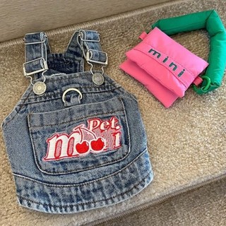 Váy Yếm denim Dễ Thương Cho Thú Cưng