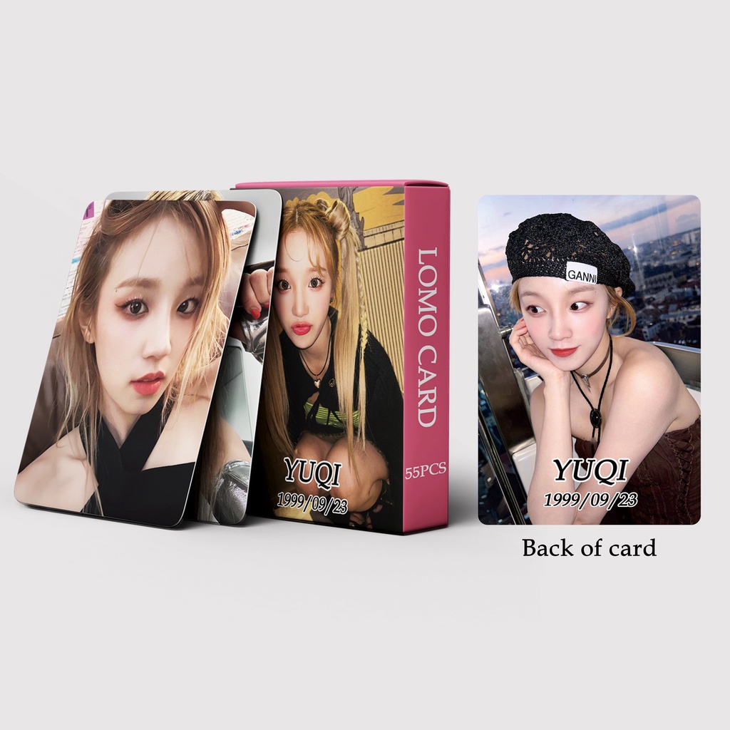 GIDLE YUQI HEAT Photocard I-DLE Lomo Card Postcard