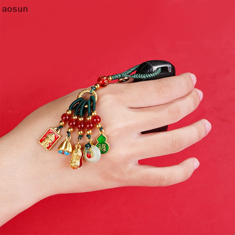 Aosun Móc Khóa Kim Loại May Mắn Và Phước Lành Phong Cách Trung Hoa Cổ Điển Treo Túi Xách / Điện Thoại