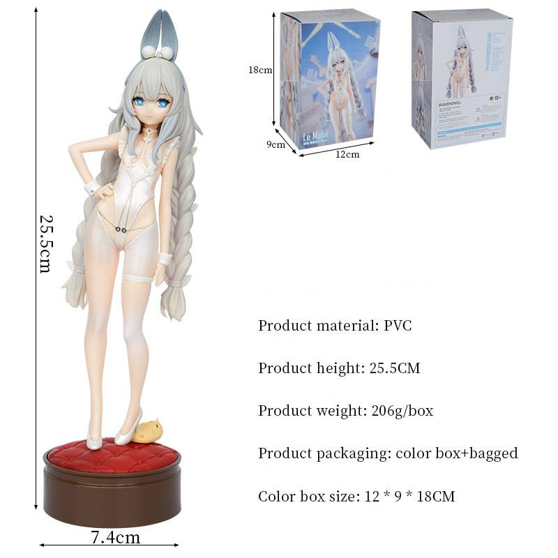 Mô Hình Nhân Vật Cô Hầu Gái anime azur lane mnf le malin