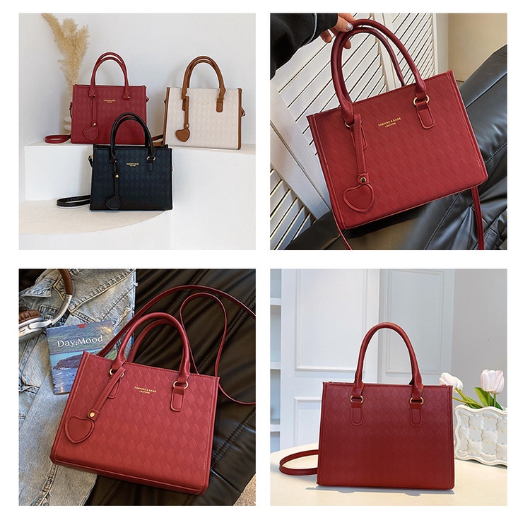 ENVIROSAX Túi xách mẫu mới Joker ins phiên bản Hàn Quốc túi đeo chéo một vai tình yêu túi vuông nhỏ