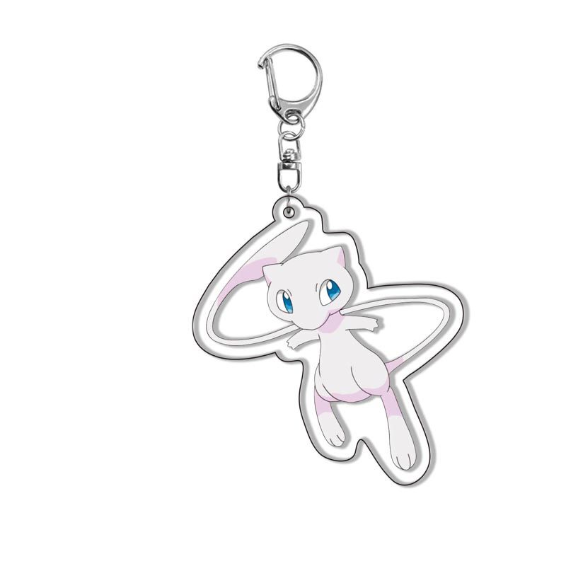 Pokémon: Ultra Thế Hệ Acrylic Móc Khóa Ash Ketchum Pikachu Mặt Dây Chuyền Dễ Thương One Piece Dropshipping