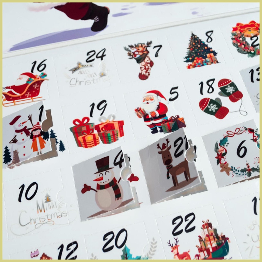 Lịch Đếm Ngược Ngày Giáng Sinh Đếm Ngược Kèm Hộp Lịch Đa Năng aseavn