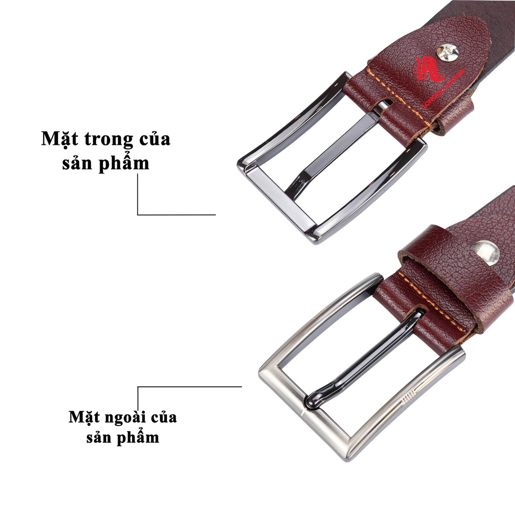 Thắt lưng da trâu bản 2.8cm và 3.5cm thương hiệu Longdo Leather - TL03