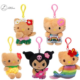 Luimo sanrio hello kitty kuromi Móc Khóa Nhồi Bông Màu Tối Phong Cách Hawaii Hoạt Hình