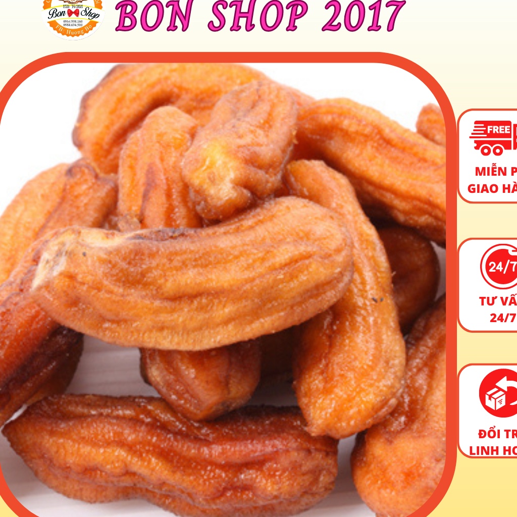 [DATE MỚI] Chuối sấy dẻo 500g ngọt, dẻo thơm