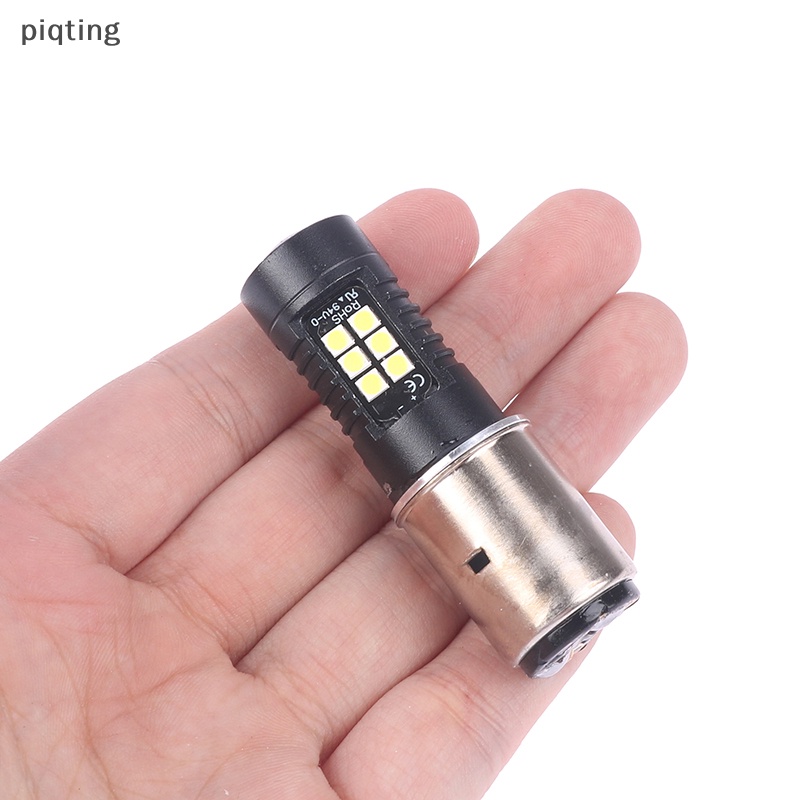 Piqt Đèn Pha led 12v h4 ba20d px15d Ánh Sáng Trắng Dành Cho Xe Mô Tô