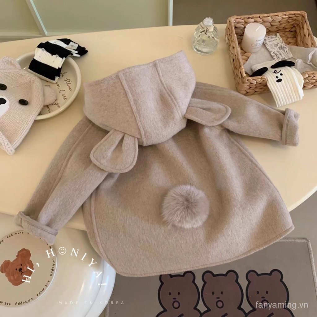 Áo Khoác Len Ba Chiều Dễ Thương Thời Trang Thu Đông Hàn Quốc 2023 me7d