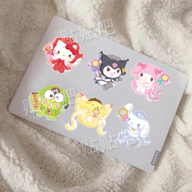 1 Bộ!!!! set 1 Món Phụ Kiện Nhãn Dán Hoạt Hình melody Cỡ a4 Chống Nước Trang Trí Thân Xe Hơi / laptop / Mũ Bảo Hiểm / Xe Máy
