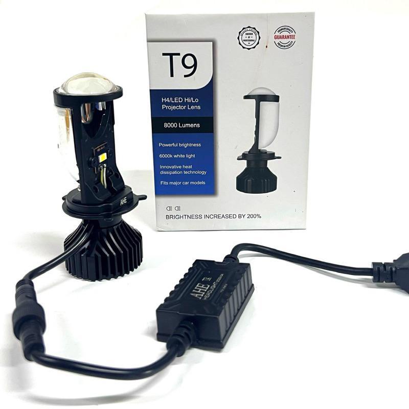 Đèn pha LED bi cầu mini T9 chân H4 lắp như zin hàng đẹp