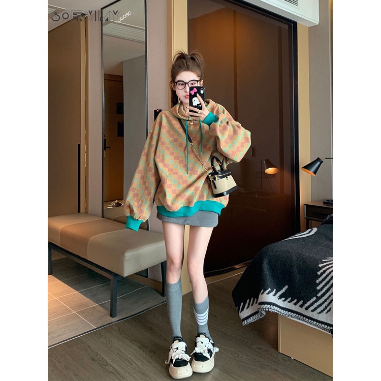 SOERVIMY Áo Khoác hoodie áo khoác nữ zip hoodie Popular casual Độc đáo Thời trang WWY23B0K9U 45Z231111